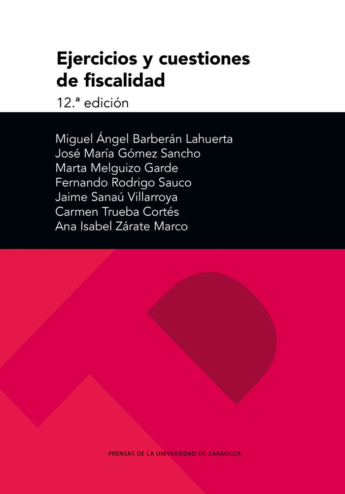 EJERCICIOS Y CUESTIONES DE FISCALIDAD, de BARBERAN LAHUERTA, MIGUEL ANGEL | portada del libro