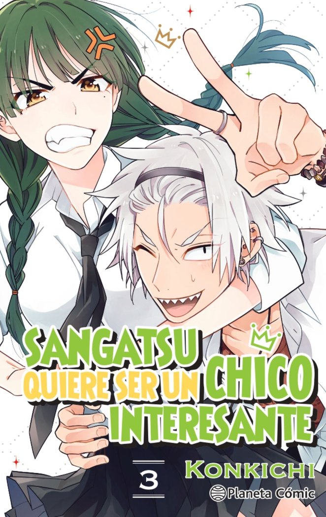 SANGATSU QUIERE SER UN CHICO INTERESANTE Nº 03/03, de KONKICHI | portada del libro