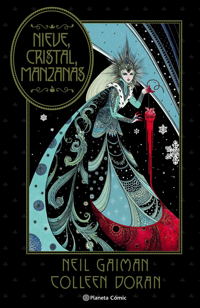 NIEVE, CRISTAL, MANZANAS, de NEIL GAIMAN | portada del libro