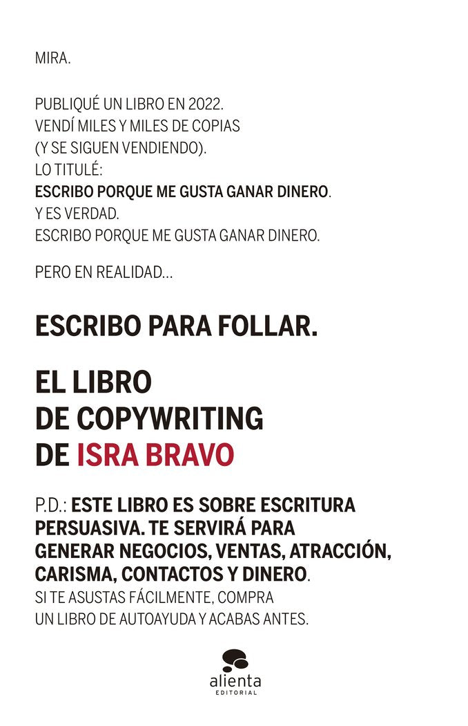 EL LIBRO DE COPYWRITING, de BRAVO, ISRA | portada del libro