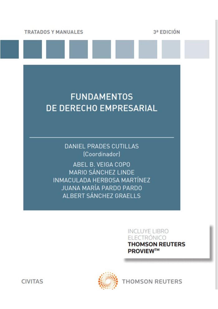 Fundamentos de Derecho Empresarial (Papel + e-book), de Prades Cutillas, Daniel | portada del libro