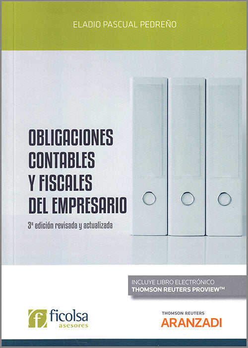 Obligaciones contables y fiscales del empresario (Papel + e-book), de Pascual Pedreño, Eladio | portada del libro