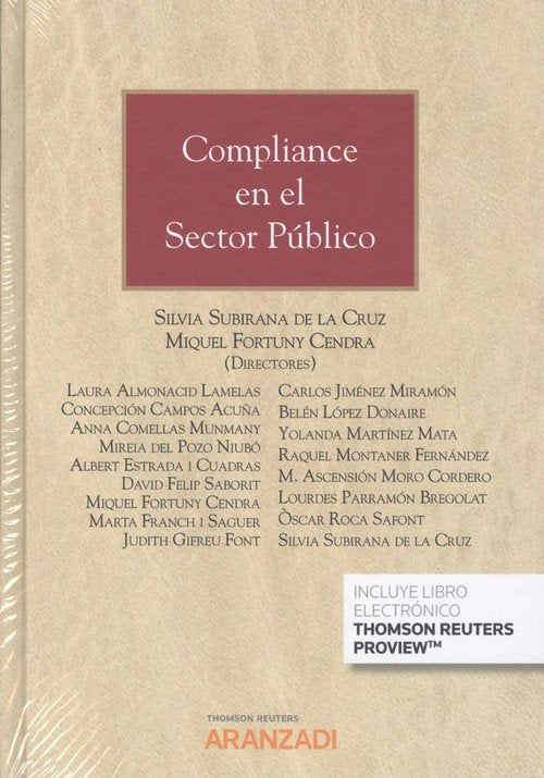 Compliance en el sector público (Papel + e-book), de Fortuny Cendra, Miquel | portada del libro