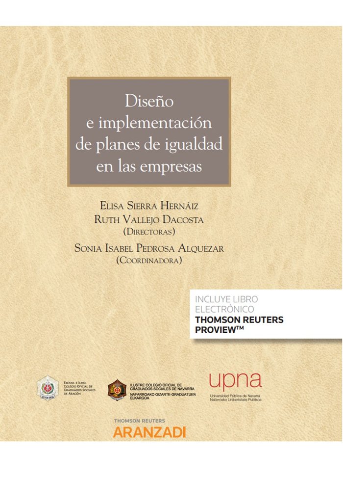 Diseño e implementación de planes de igualdad en las empresas (Papel + e-book), de Isabel Pedrosa, Sonia | portada del libro