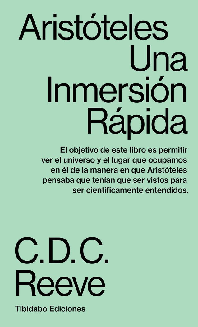 Aristóteles, de REEVE, C.D.C. | portada del libro