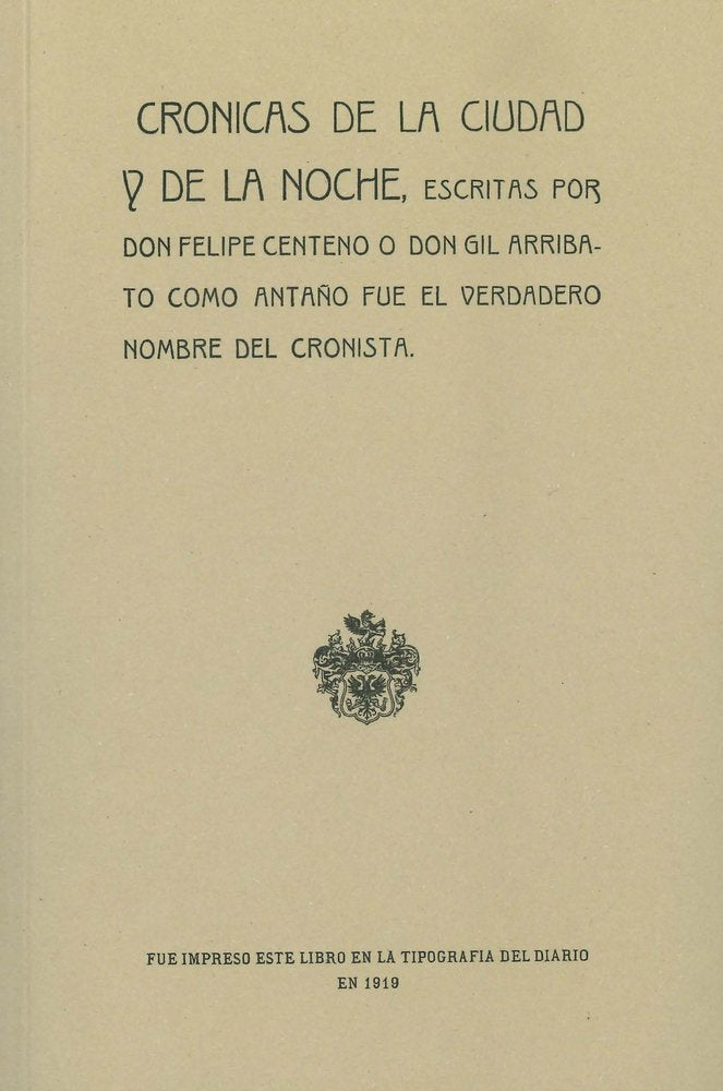 Crónicas de la ciudad y de la noche, de Romero Quesada, Rafael | portada del libro