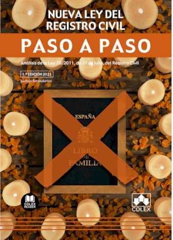 NUEVA LEY DEL REGISTRO CIVIL. PASO A PASO., de TENREIRO BUSTO | portada del libro