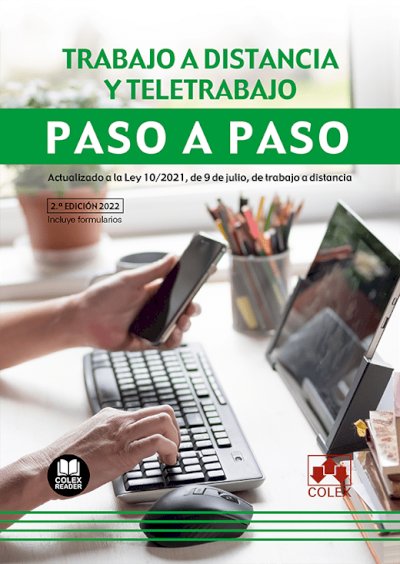 TRABAJO A DISTRANCIA Y TELETRABAJO. PASO A PASO, de DEPARTAMENTO DE REDACCION EDITORIAL COLEX | portada del libro