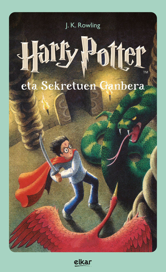 HARRY POTTER ETA SEKRETUEN GANBERA, de ROWLING | portada del libro