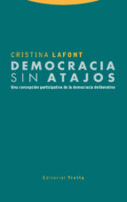 DEMOCRACIA SIN ATAJOS, de Cristina Lafont | portada del libro