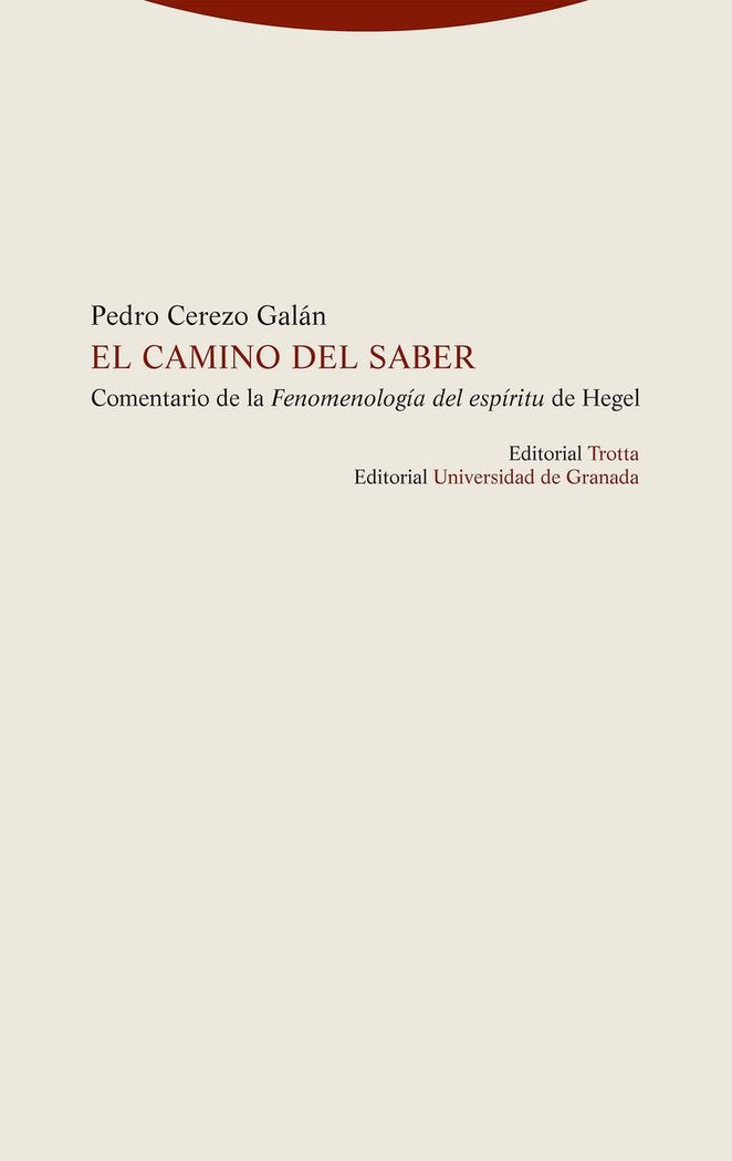 CAMINO DEL SABER, EL, de CEREZO GALAN | portada del libro