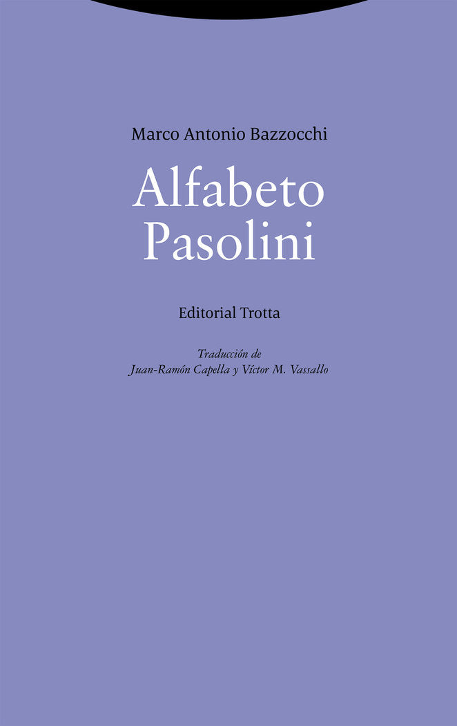 ALFABETO PASOLINI, de BAZZOCCHI | portada del libro