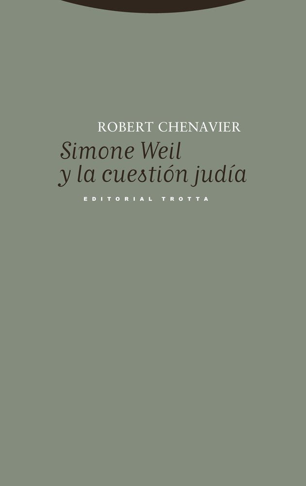 SIMONE WEIL Y LA CUESTION JUDIA, de | portada del libro