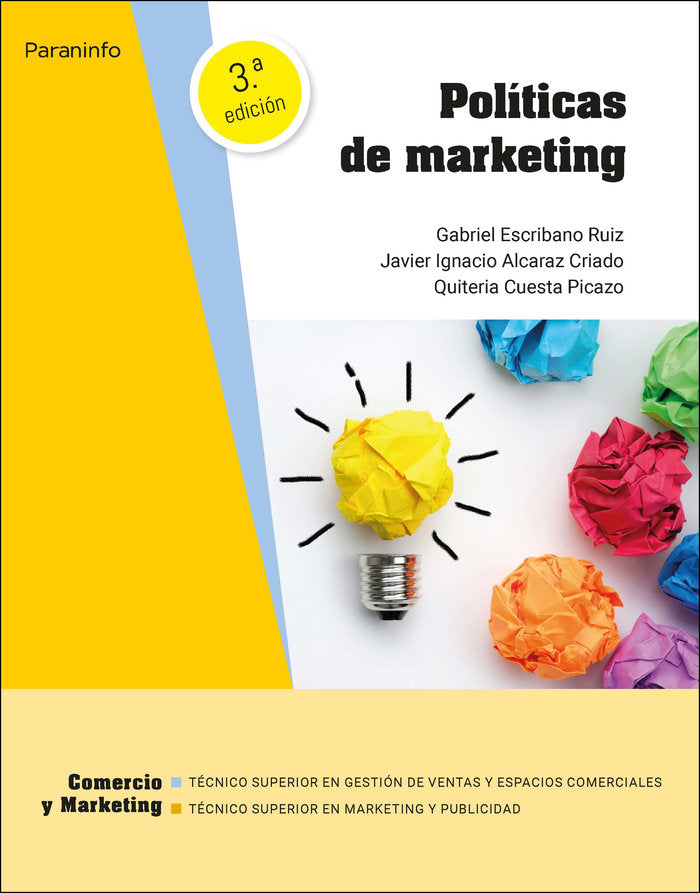 POLITICAS DE MARKETING, de CUESTA PICAZO, QUITERIA | portada del libro