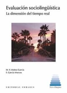EVALUACION SOCIOLINGUISTICA, de MATEO GARCIA | portada del libro
