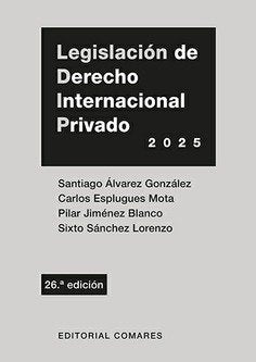 LEGISLACION DE DERECHO INTERNACIONAL PRIVADO 2025 | portada del libro