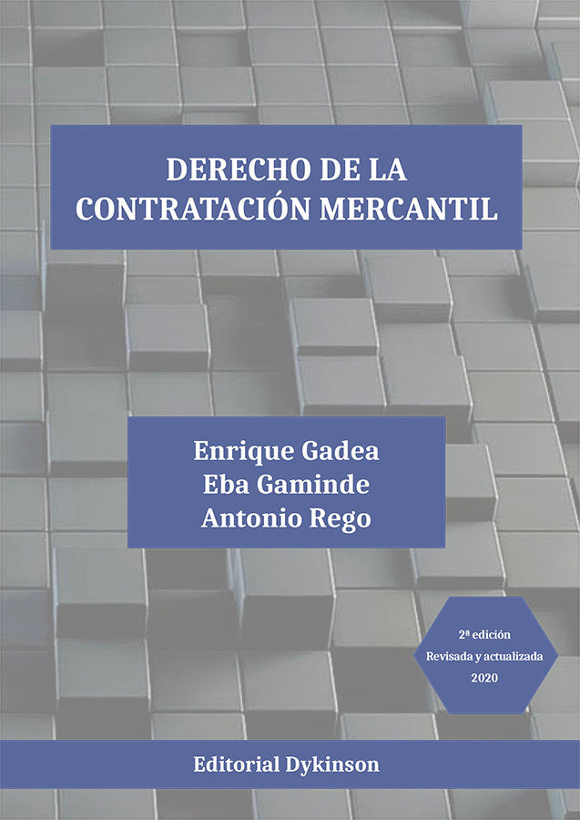 Derecho de la Contratación Mercantil, de Gadea Soler, Enrique | portada del libro