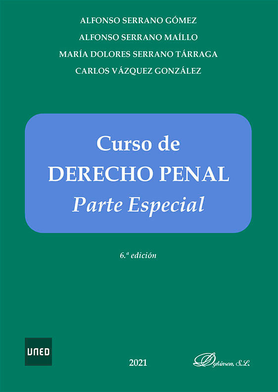 Curso de Derecho penal. Parte especial, de SERRANO GOMEZ, ALFONSO | portada del libro
