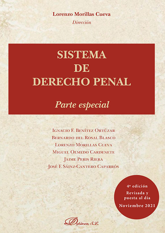 Sistema de derecho penal. Parte especial | portada del libro