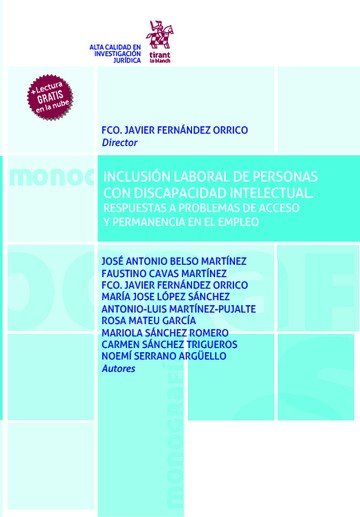 INCLUSION LABORAL DE PERSONAS CON DISCAPACIDAD INTELECTUAL, de FERNANDEZ ORRICO | portada del libro