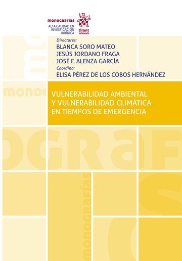 VULNERABILIDAD AMBIENTAL Y VULNERABILIDAD CLIMATICA TIEMPOS | portada del libro