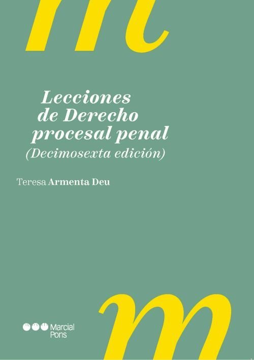 LECCIONES DE DERECHO PROCESAL PENAL, de ARMENTA DEU, TERESA | portada del libro