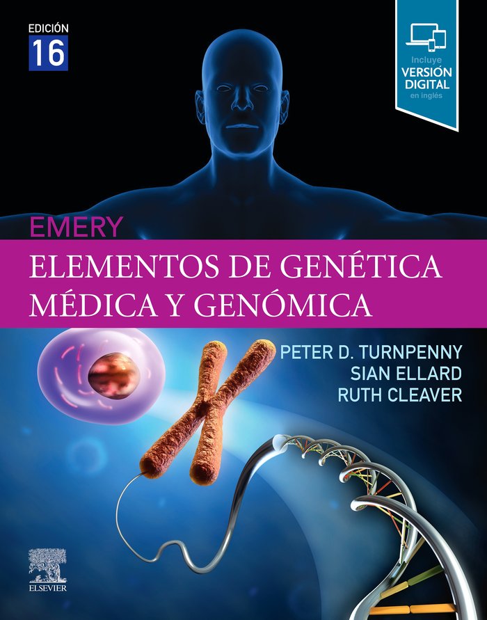 EMERY ELEMENTOS DE GENETICA MEDICA Y GENOMICA 16ª ED, de TURNPENNY | portada del libro