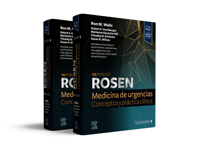 ROSEN MEDICINA URGENCIAS CONCEPTOS Y PRACTICA CLINICA 10 ED, de WALLS | portada del libro