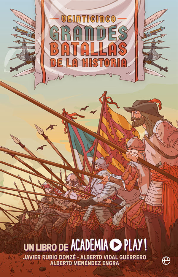 25 GRANDES BATALLAS DE LA HISTORIA, de PLAY, ACADEMIA | portada del libro