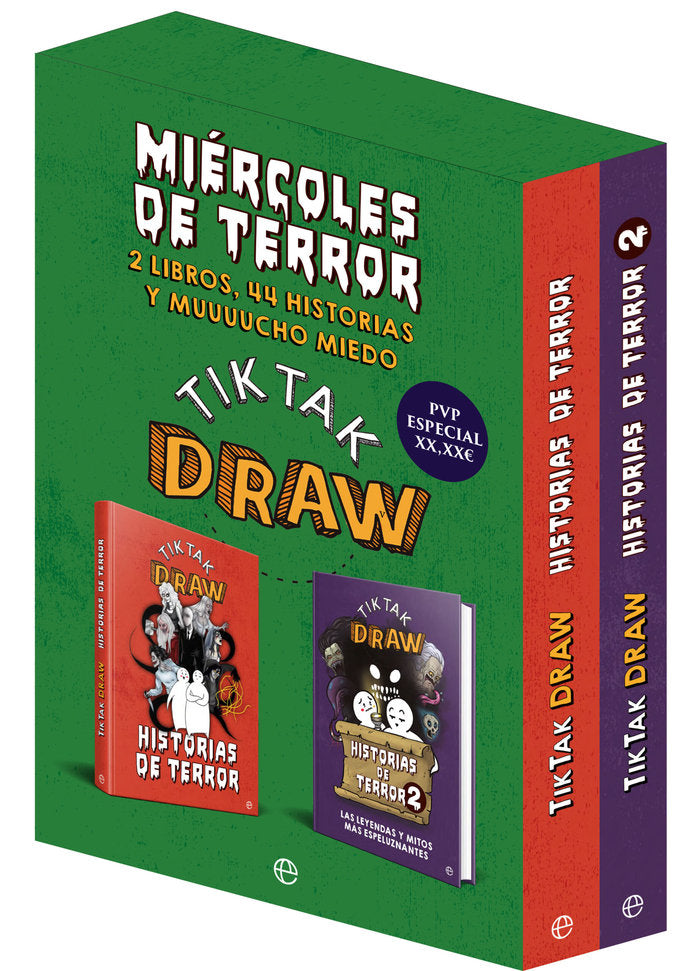 MIERCOLES DE TERROR, de TIKTAK DRAW | portada del libro