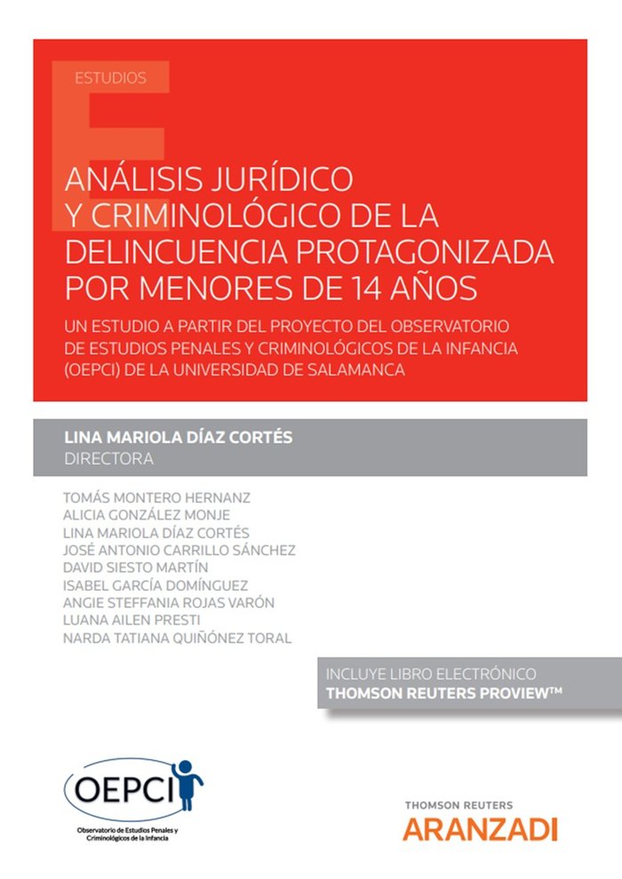 ANALISIS JURIDICO Y CRIMINOLOGICO DE LA DELINCUENCIA PROTAGO, de LINA MARIOLA DIAZ CORTES | portada del libro