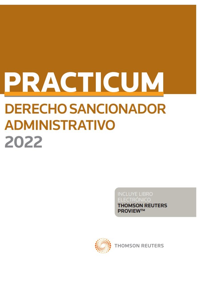 Practicum derecho sancionador administrativo 2022, de ALBERTO PALOMAR OLMEDA | portada del libro