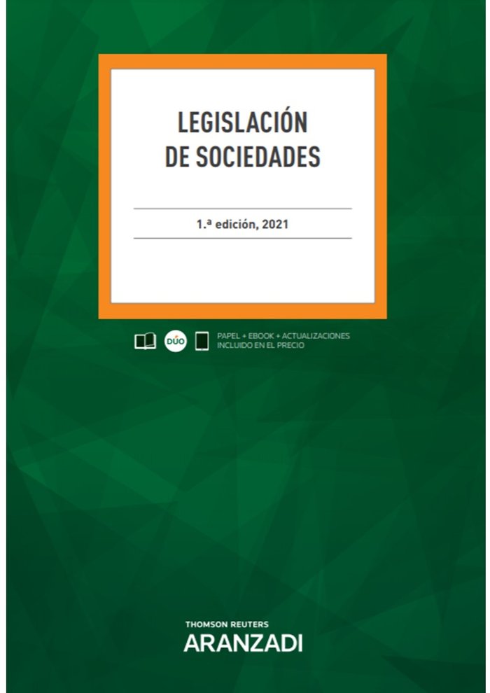 LEGISLACION DE SOCIEDADES DUO | portada del libro