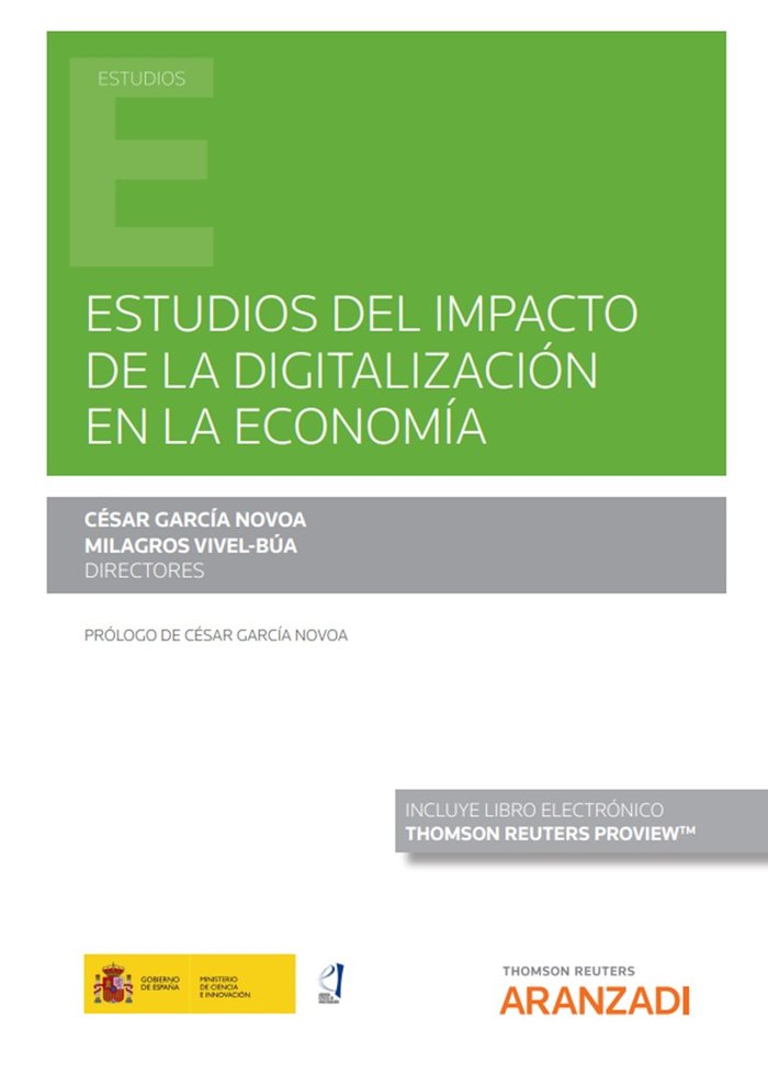 ESTUDIOS DEL IMPACTO DE LA DIGITALIZACION EN LA ECONOMIA, de CESAR GARCIA NOVOA | portada del libro
