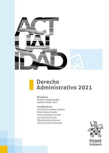 Derecho administrativo 2021, de ORTEGA BURGOS | portada del libro