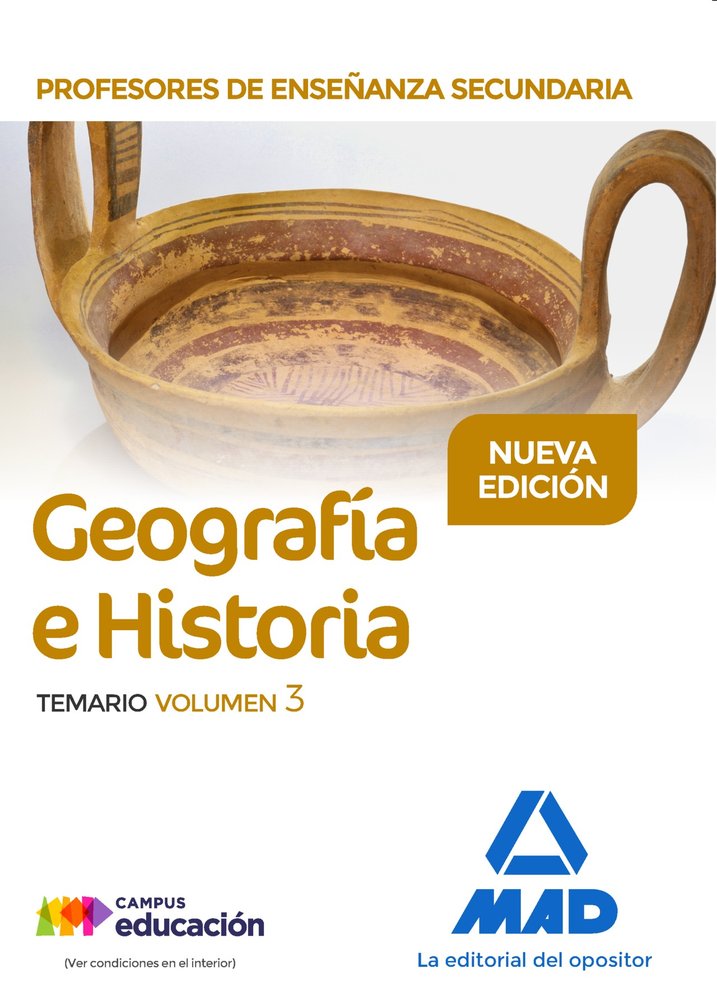 Profesores de Enseñanza Secundaria Geografía e Historia Temario volumen 3, de García Lucas | portada del libro