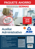 PAQUETE AHORRO AUXILIAR ADMINISTRATIVO SERVICIO DE SALUD DE LA COMUNIDAD DE MADR, de Varios autores | portada del libro