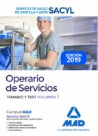 Operario de Servicios del Servicio de Salud de Castilla y León (SACYL). Temario y test volumen 1, de Varios autores | portada