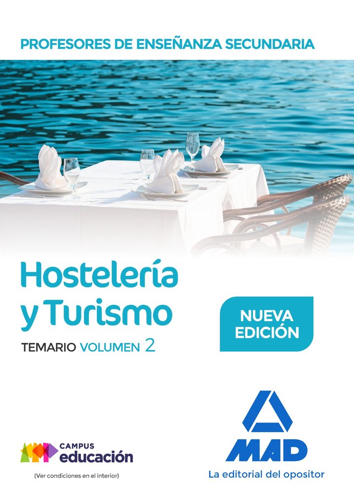 Profesores de Enseñanza Secundaria. Hostelería y Turismo temario volumen 2, de Olmos Juárez | portada del libro