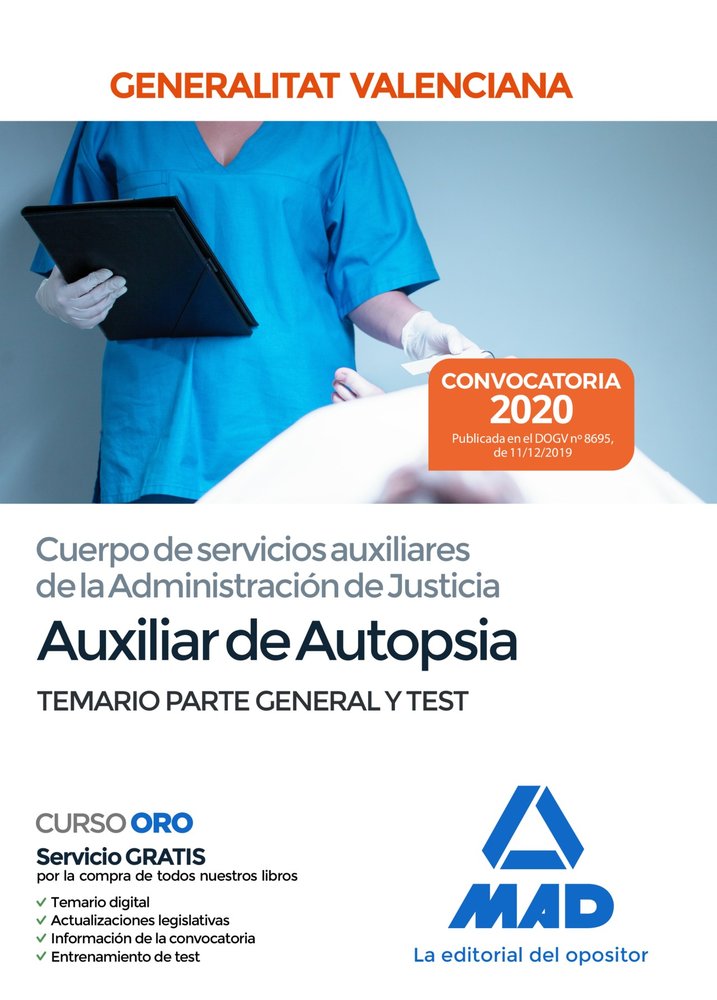 Cuerpo de servicios auxiliares de la Administración de Justicia de la Administración de la Generalit, de 7 | portada del libr