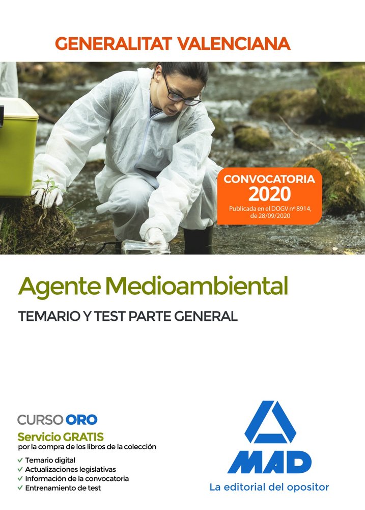 Agente medioambiental de la Administración de la Generalitat Valenciana. Parte General Temario y tes, de 7 EDITORES#TORRES FO