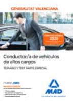 Conductor/a de Vehículos de altos cargos de la Administración de la Generalitat Valenciana. Parte Es, de Varios autores | por