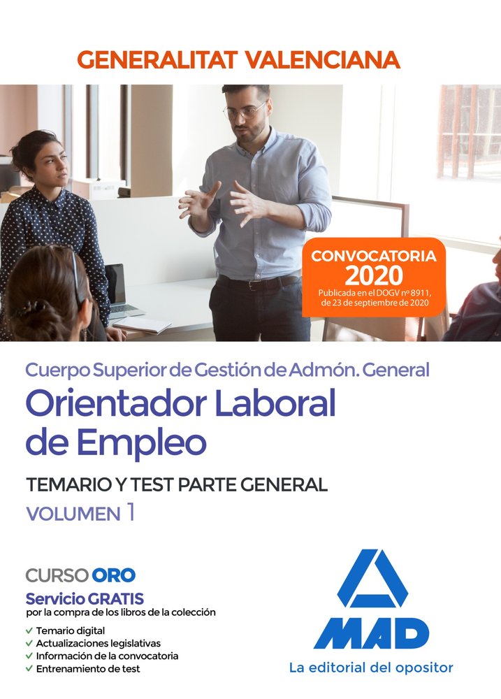 Cuerpo superior de gestión de Administración General de la Administración de la Generalitat, escala, de 7 EDITORES#MARTINEZ D