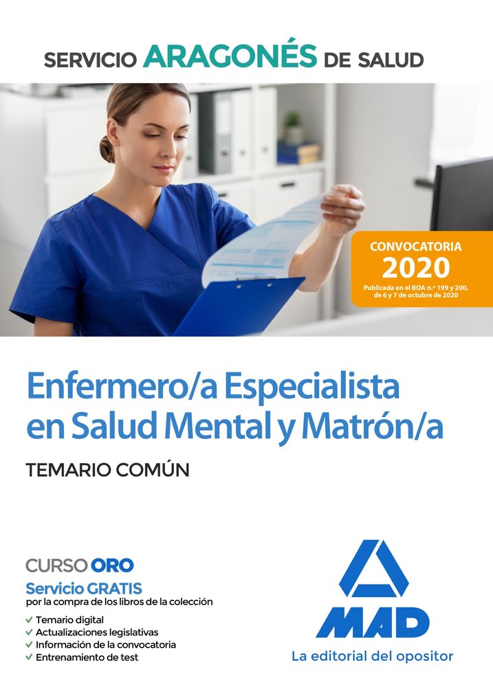 Enfermero/a Especialista en Salud Mental y Matrón/a del Servicio Aragonés de Salud (SALUD-Aragón). T, de 7 EDITORES#GOMEZ MAR