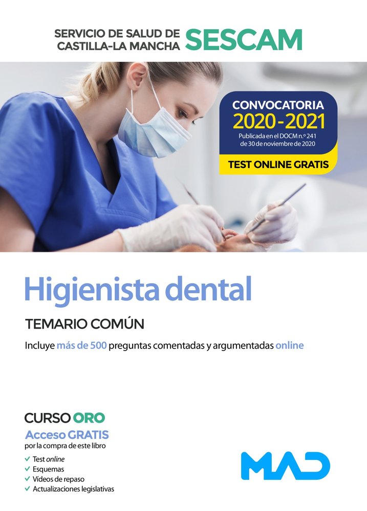 Higienista dental del Servicio de Salud de Castilla-La Mancha (SESCAM). Temario común, de 7 EDITORES#GOMEZ MARTINEZ | portada