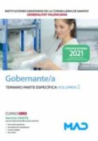 GOBERNANTE/A DE LAS INSTITUCIONES SANITARIAS DE LA CONSELLER, de Varios autores | portada del libro