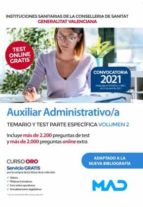 AUXILIAR ADMINISTRATIVO/A DE INSTITUCIONES SANITARIAS DE LA, de Varios autores | portada del libro