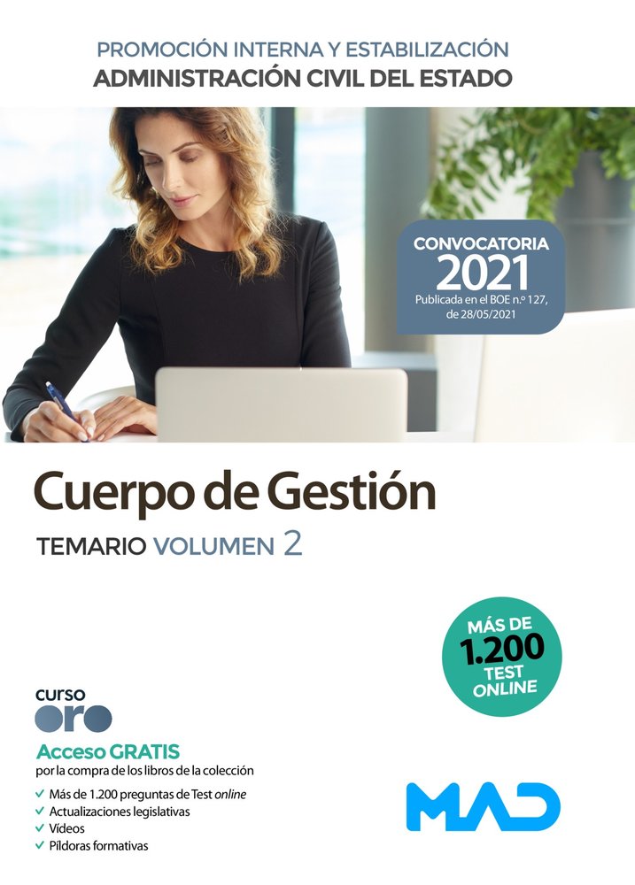 CUERPO DE GESTION DE LA ADMINISTRACION CIVIL VOL 2 | portada del libro