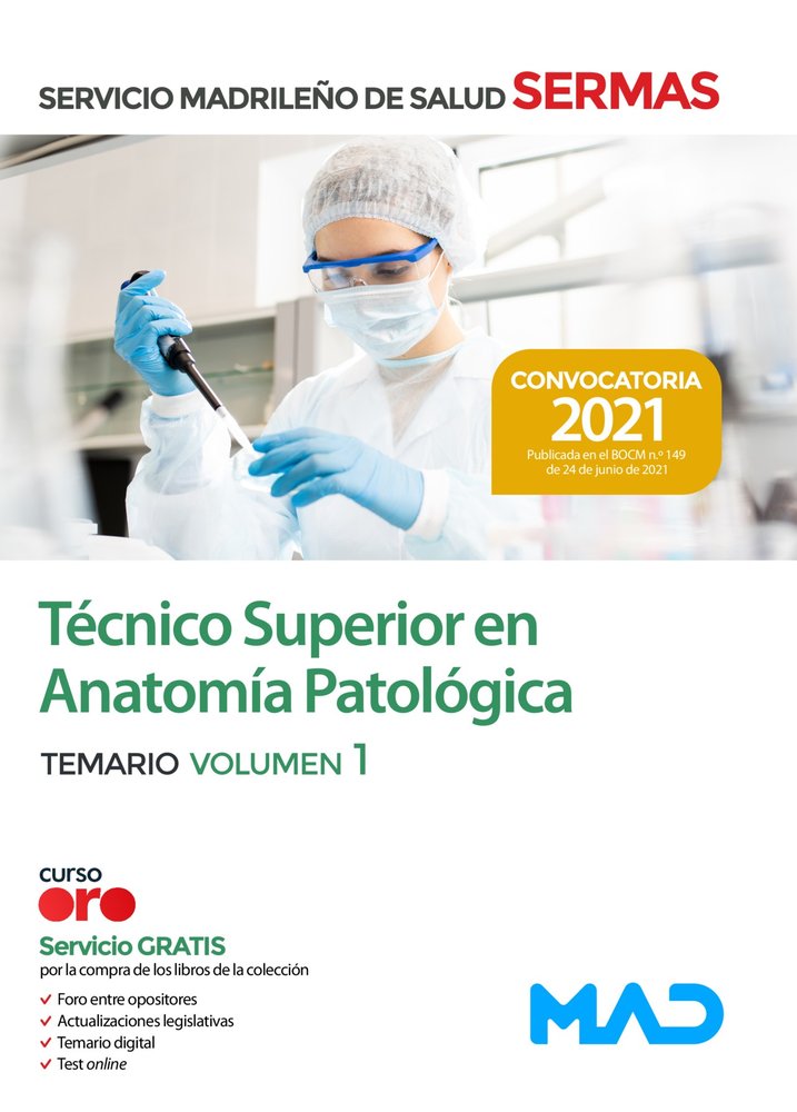 TENARIO 1 TECNICO SUPERIOR EN ANATOMIA PATOLOGICA | portada del libro