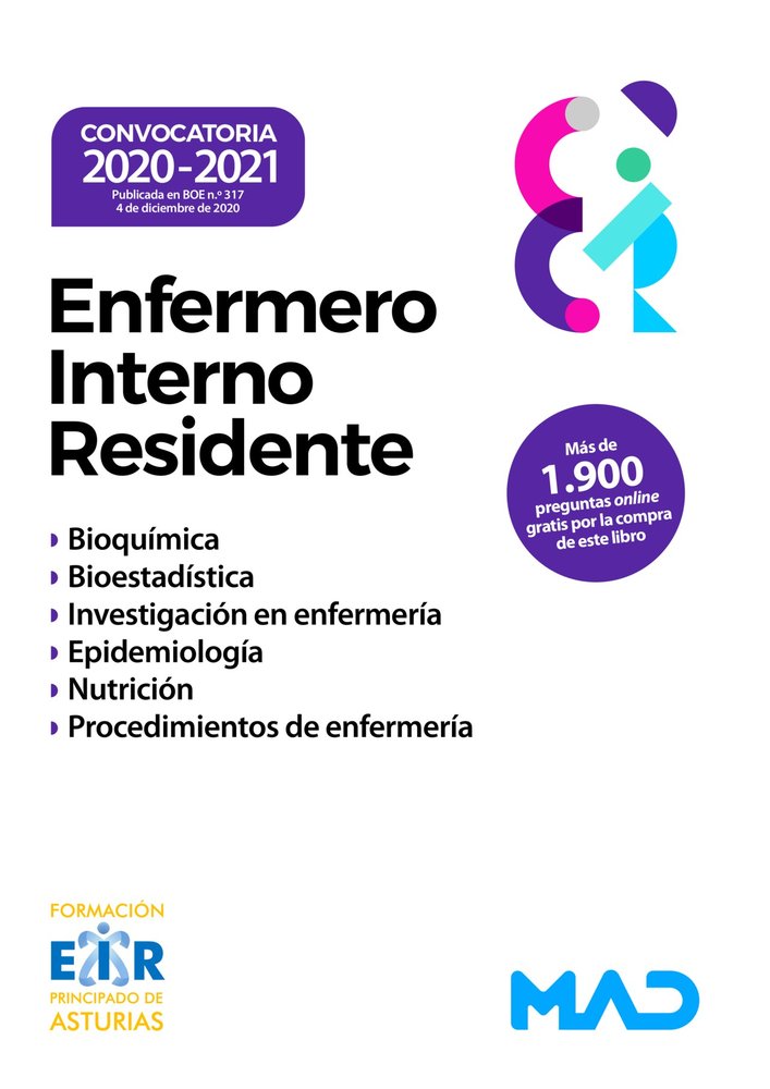 ENFERMERO INTERNO RESIDENTE EIR BIOQUIMICA, de SANTAMARTA MARTINEZ | portada del libro